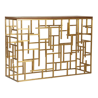 Jana Rectangular Wooden Console Table In Natural