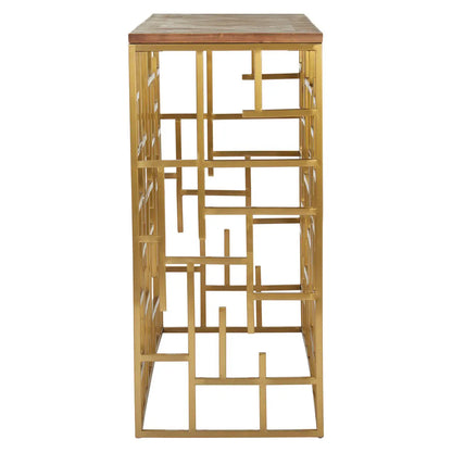 Jana Rectangular Wooden Console Table In Natural