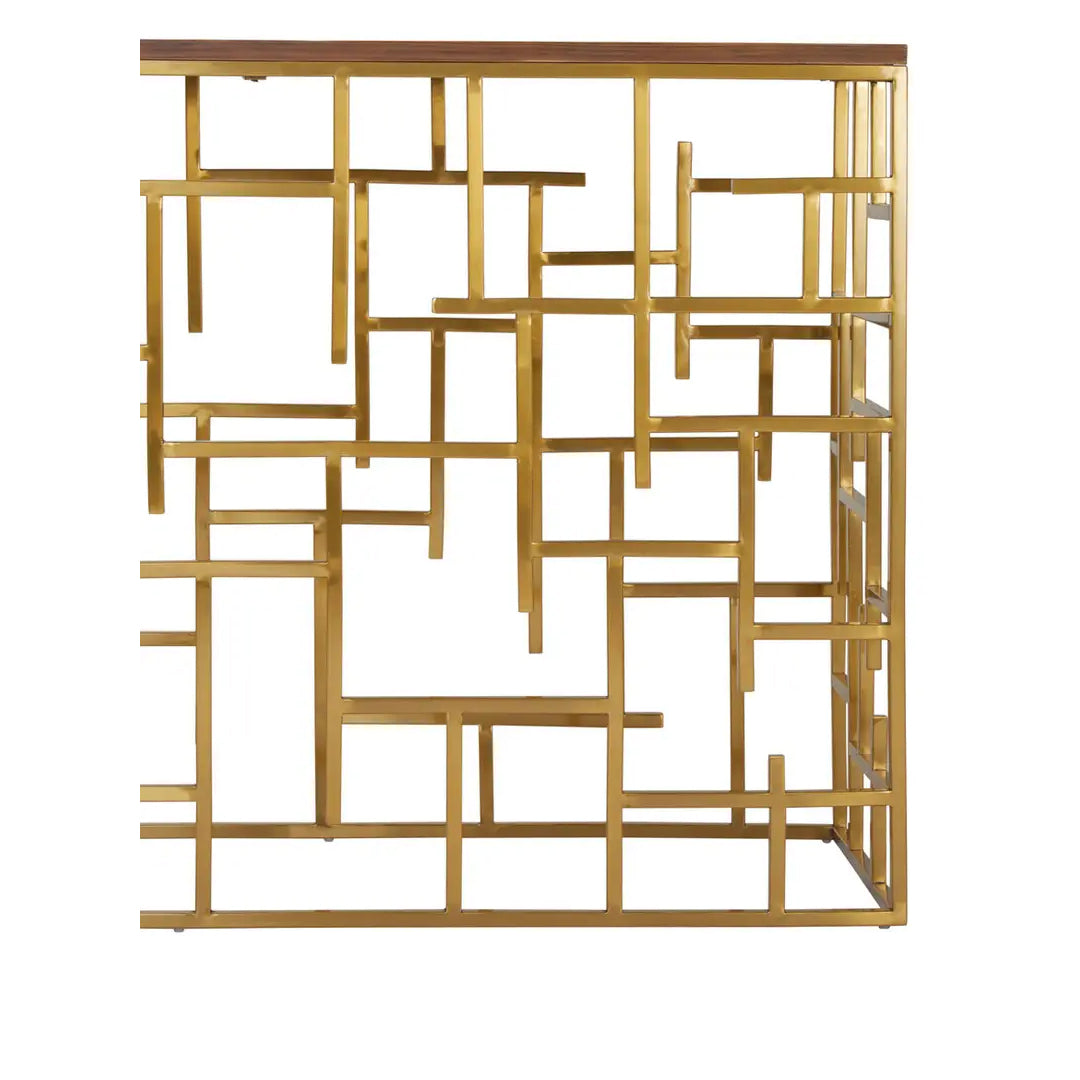 Jana Rectangular Wooden Console Table In Natural