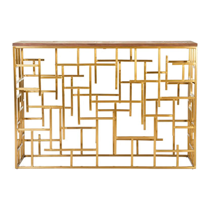 Jana Rectangular Wooden Console Table In Natural
