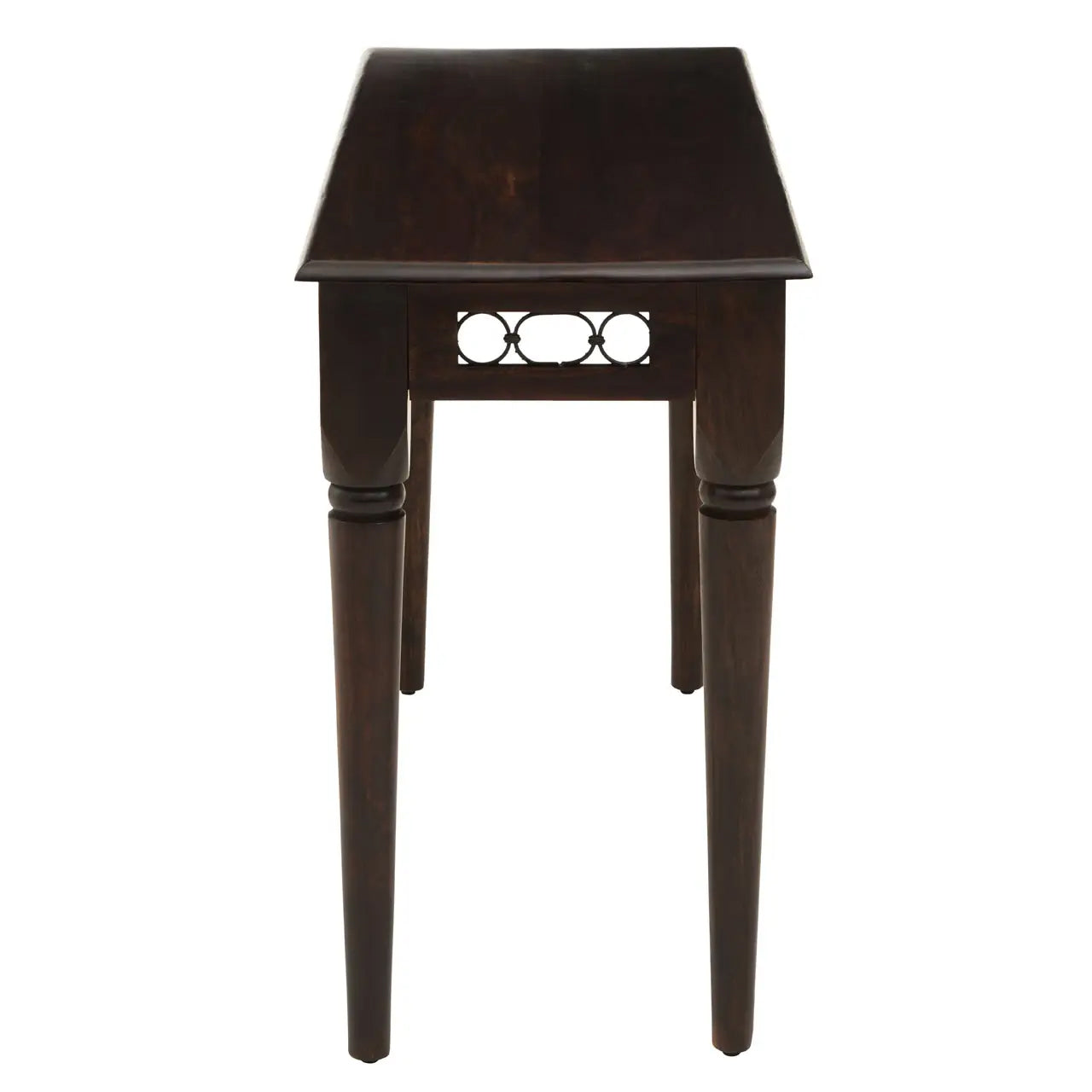 Srina Sheesham Wood Console Table In Dark Brown