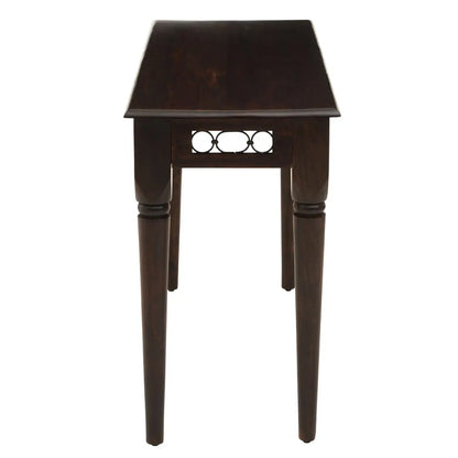 Srina Sheesham Wood Console Table In Dark Brown