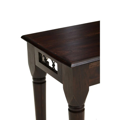Srina Sheesham Wood Console Table In Dark Brown