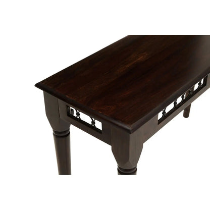 Srina Sheesham Wood Console Table In Dark Brown