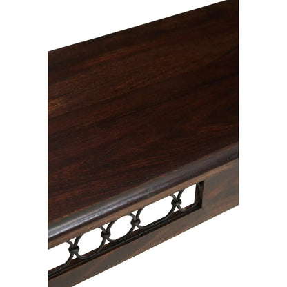 Srina Sheesham Wood Console Table In Dark Brown