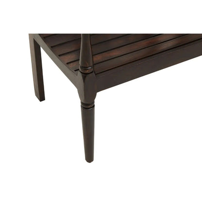 Srina Sheesham Wood Seating Bench In Dark Brown