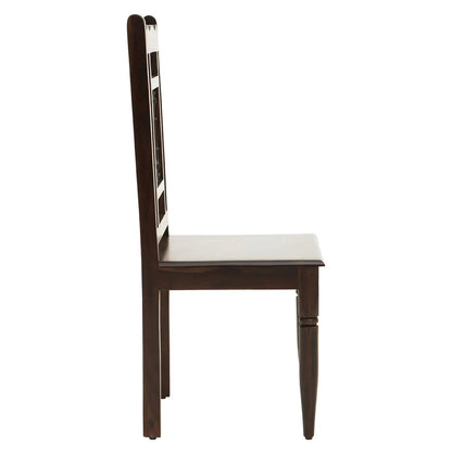 Srina Sheesham Wood Dining Chair In Dark Brown