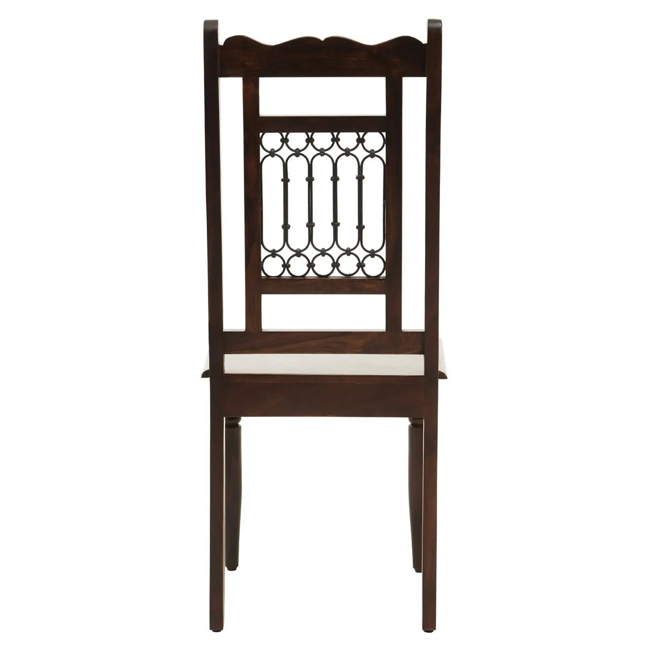 Srina Sheesham Wood Dining Chair In Dark Brown