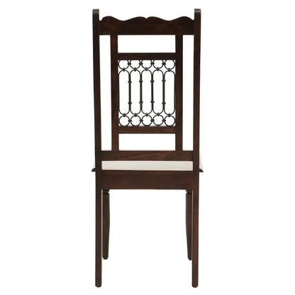 Srina Sheesham Wood Dining Chair In Dark Brown