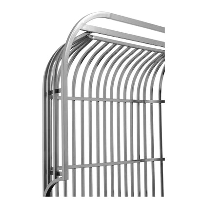 Eliza Dome Cage 2 Seater Sofa With Silver Stainless Steel Frame