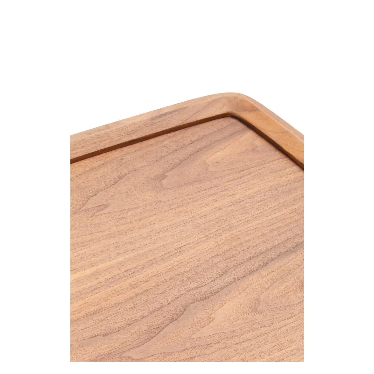 Doha Wooden Coffee Table With Cross Metal Legs