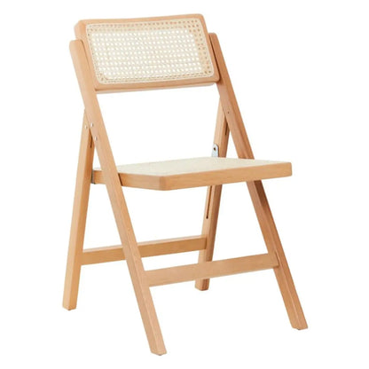 Cebu Beeach Wood Folding Dining Chair In Natural
