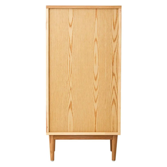 Lyon Wooden Chest Of 3 Drawers In Natural Rattan And Oak