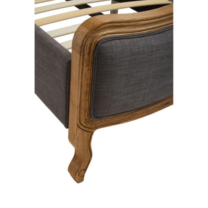 Parkside Fabric King Size Bed In Grey
