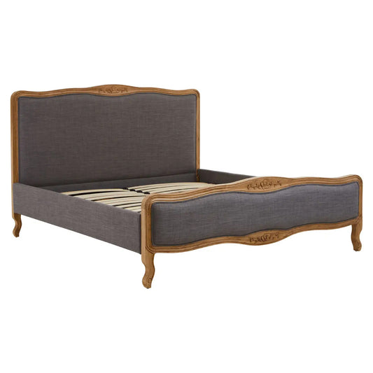 Parkside Fabric Super King Size Bed In Grey