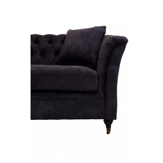 Sabrina Velvet 3 Seater Sofa In Grey