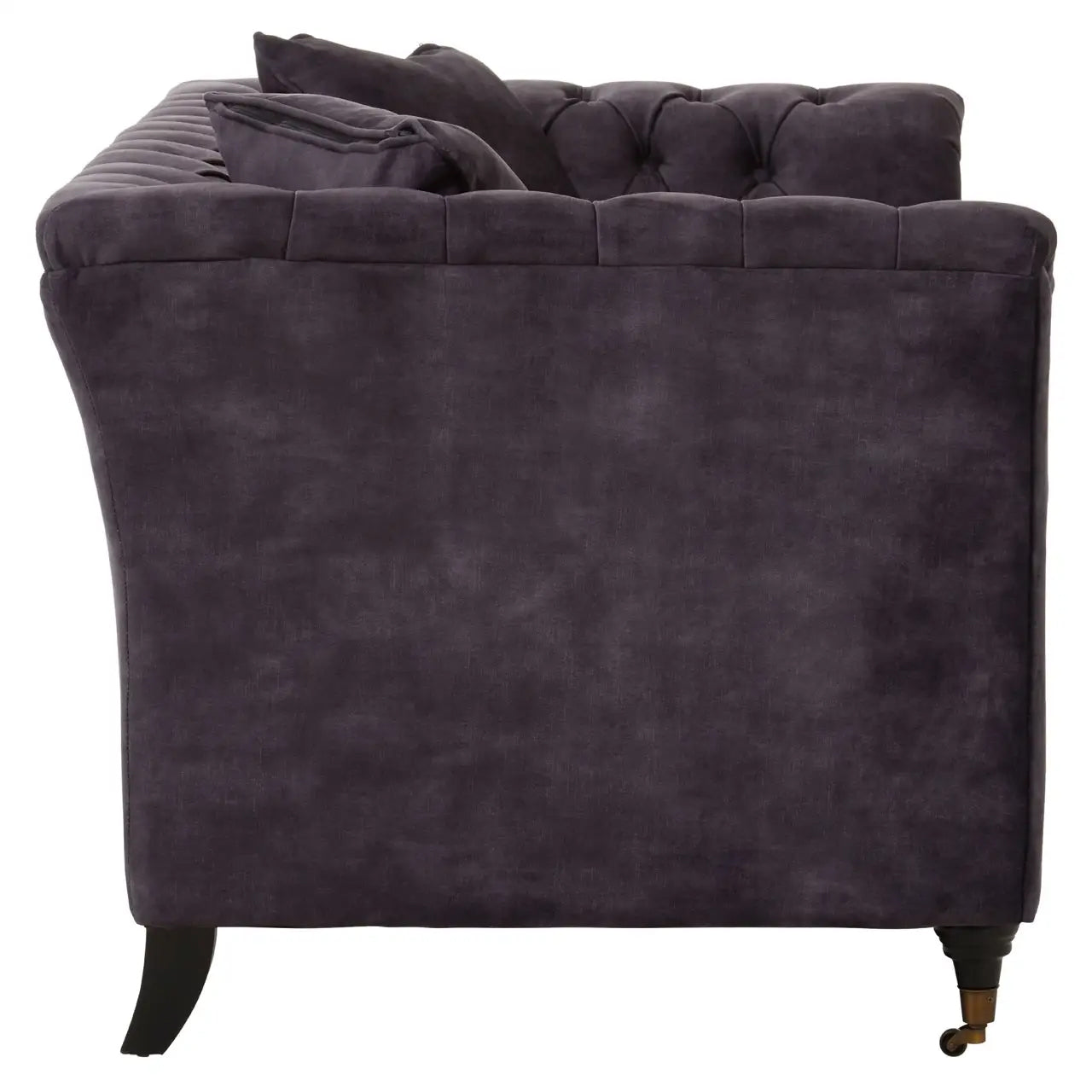 Sabrina Velvet 2 Seater Sofa In Grey
