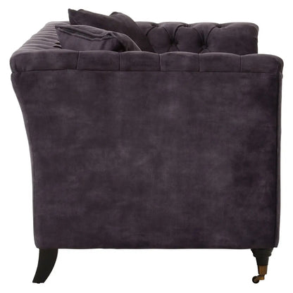 Sabrina Velvet 2 Seater Sofa In Grey
