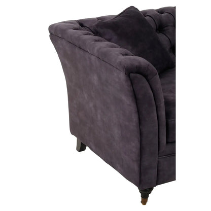 Sabrina Velvet 2 Seater Sofa In Grey