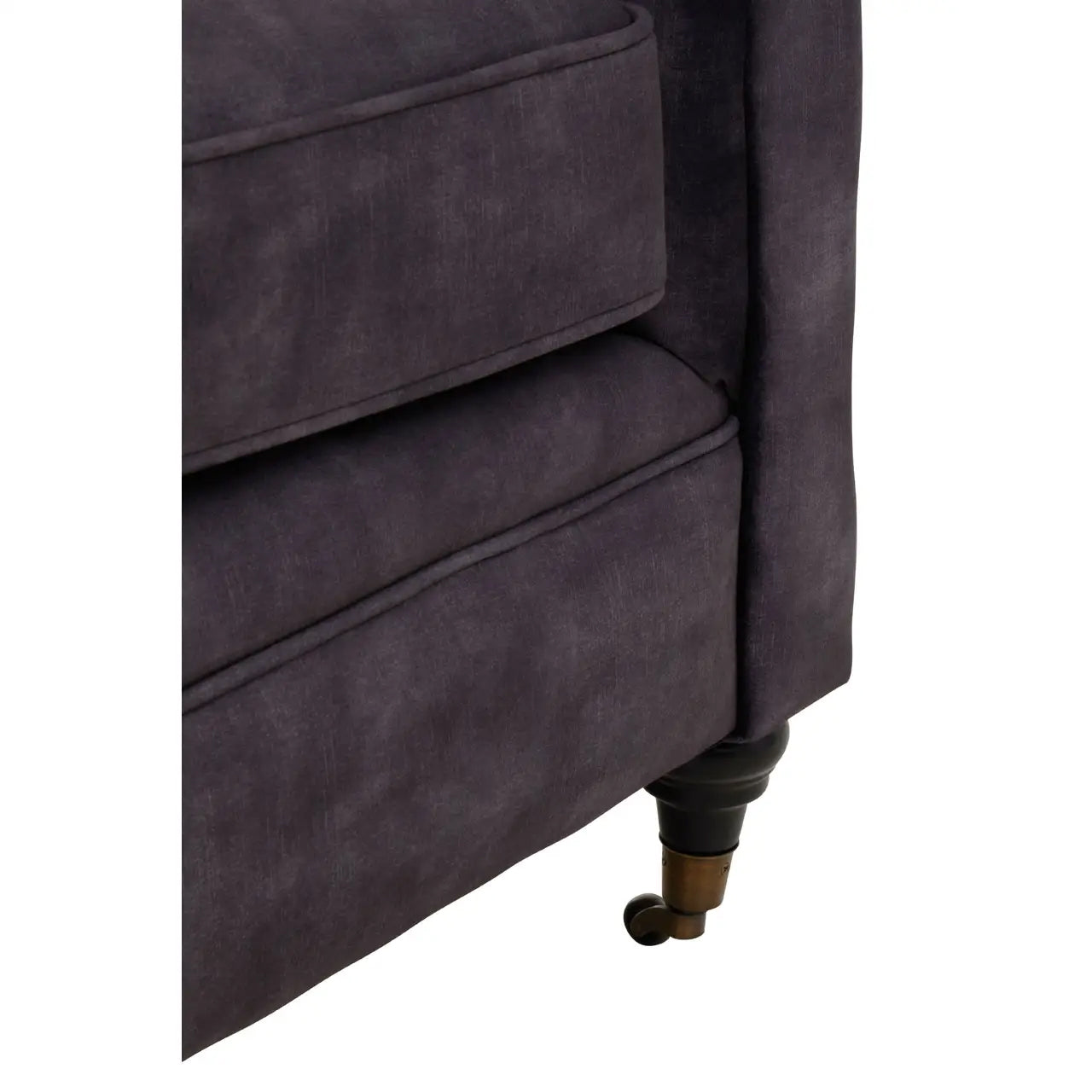 Sabrina Velvet 2 Seater Sofa In Grey