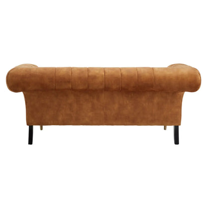 Siena Velvet 2 Seater Sofa In Gold