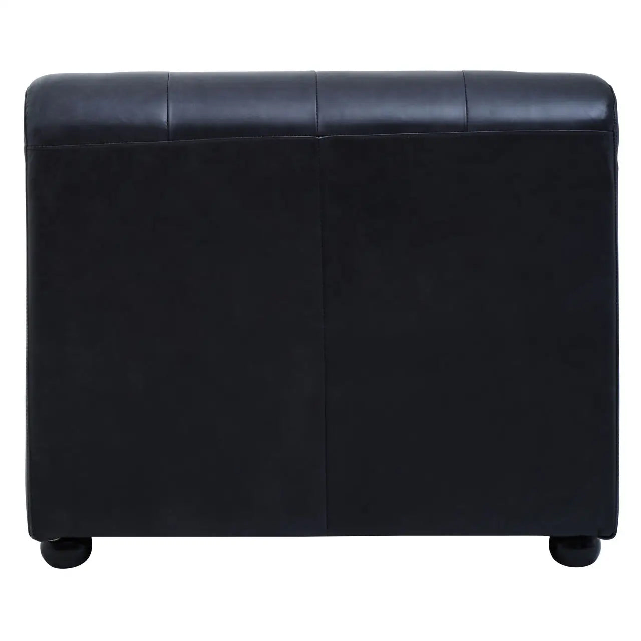 King Left Arm Distressed Leather Chaise In Slate Grey
