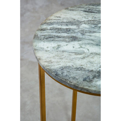 Mandoli Marble Nest Of 2 Side Tables In Natural