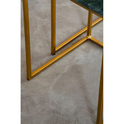 Mandoli Marble Nest Of 2 Side Tables In Green