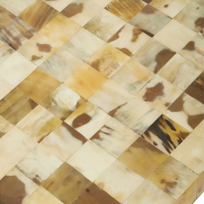 Obra Mother Of Pearl Rectangle Wooden Coffee Table In Cream