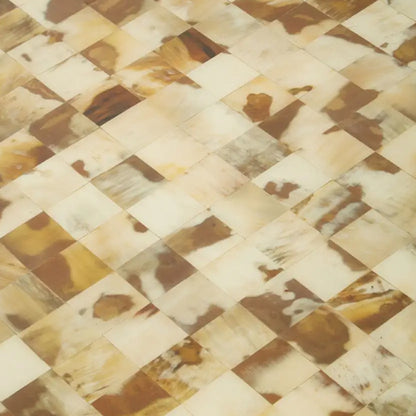 Obra Mother Of Pearl Square Wooden Coffee Table In Cream