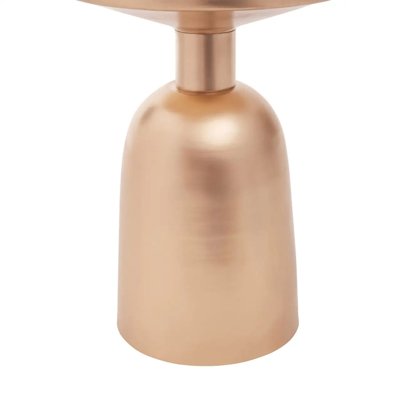 Amira Marble Top Side Table In White With Gold Base
