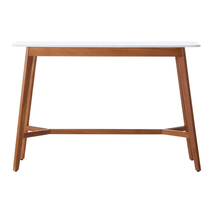 Myan Marble Top Console Table In White
