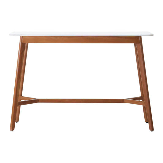 Myan Marble Top Console Table In White