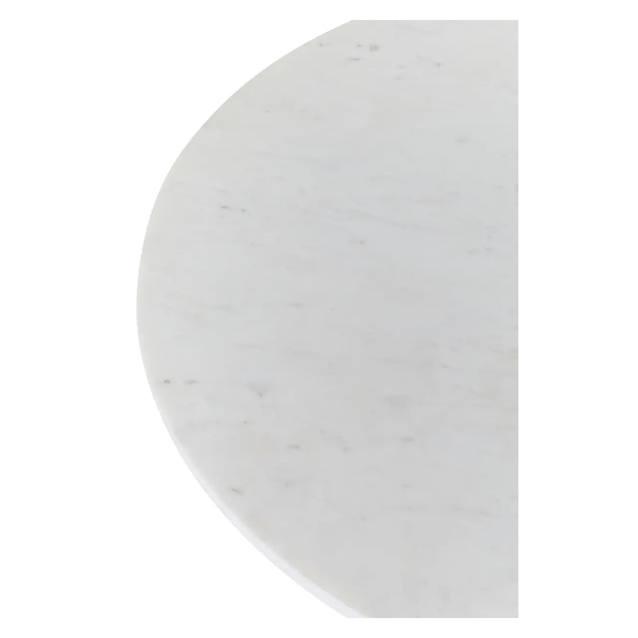 Myan Round Marble Top Coffee Table In White