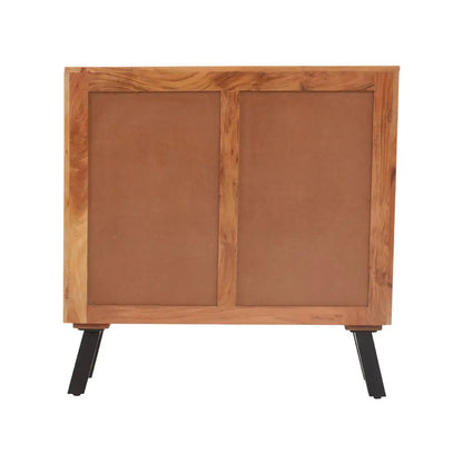 Nashik Acacia Wooden Sideboard With 1 Door 3 Drawers In Natural