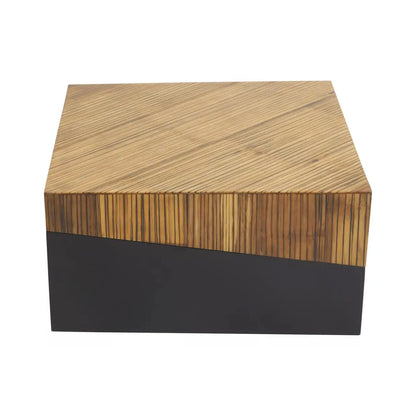 Gabor Square Bamboo Coffee Table In Natural
