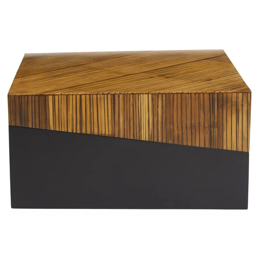 Gabor Square Bamboo Coffee Table In Natural
