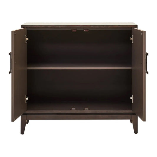 Dimaro Wooden Sideboard With 2 Doors In Antique Grey