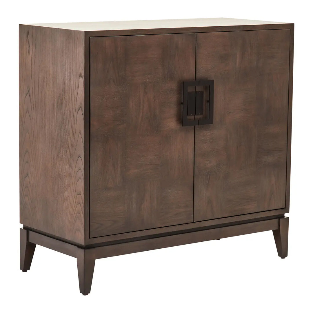 Dimaro Wooden Sideboard With 2 Doors In Antique Grey