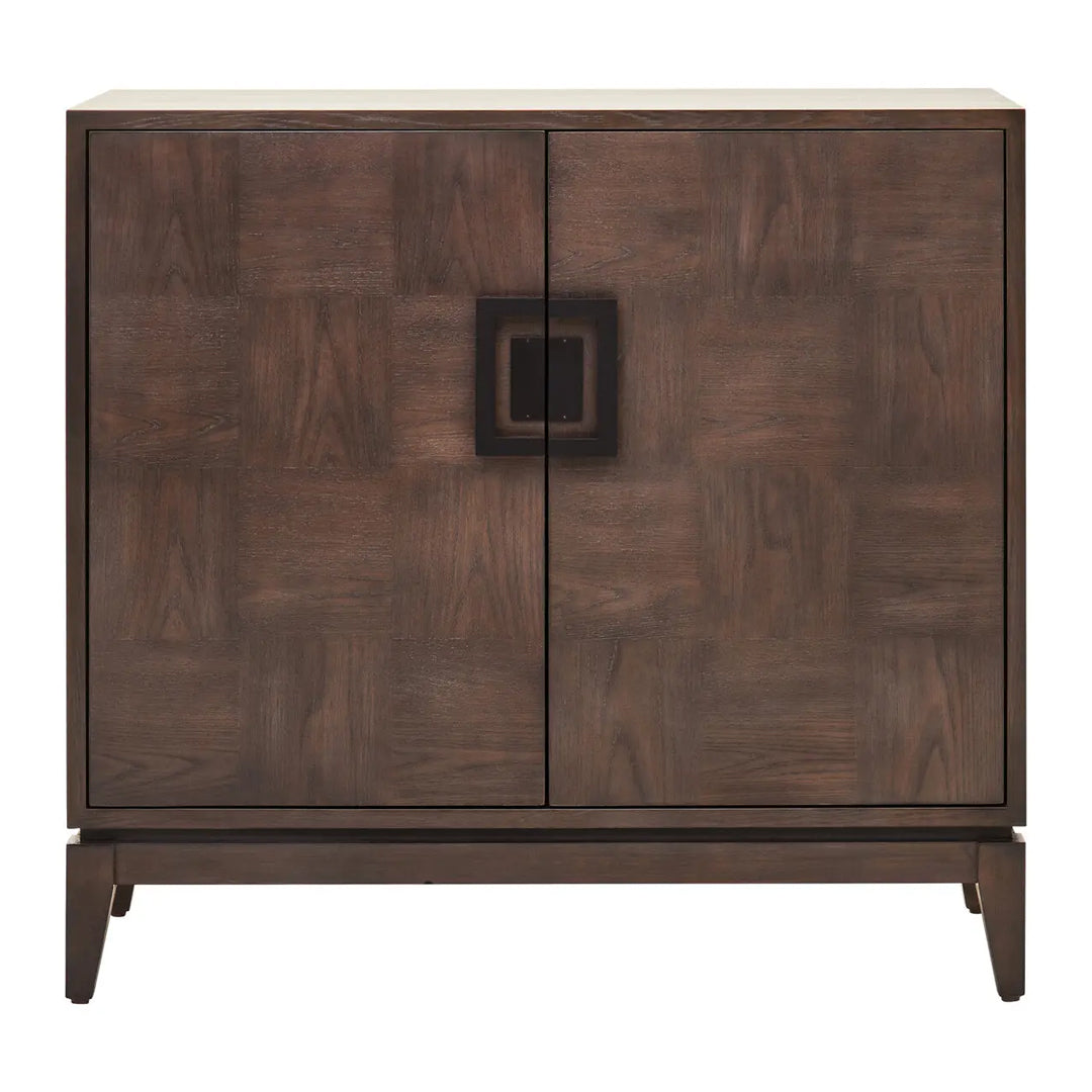 Dimaro Wooden Sideboard With 2 Doors In Antique Grey
