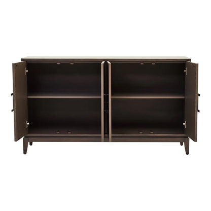 Dimaro Wooden Sideboard With 4 Doors In Antique Grey