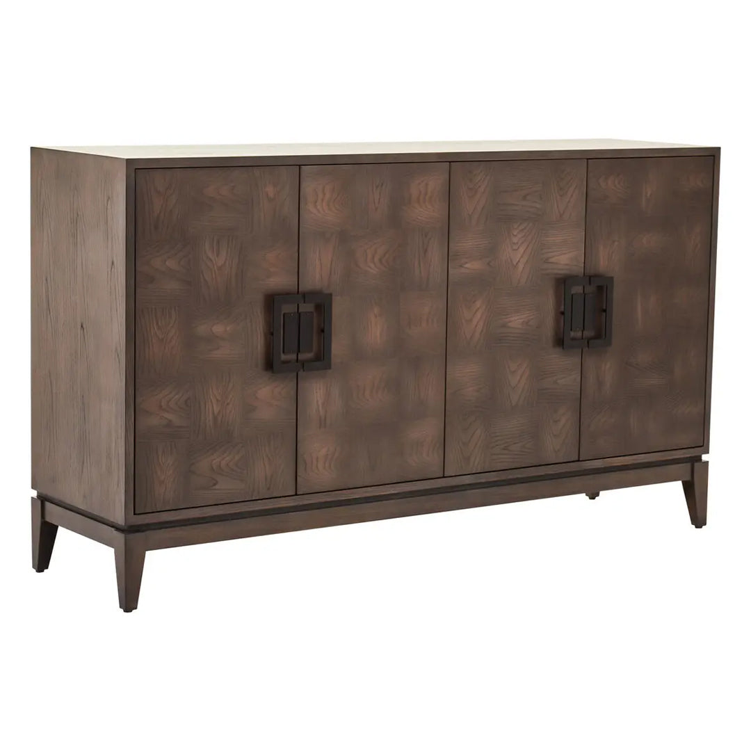 Dimaro Wooden Sideboard With 4 Doors In Antique Grey