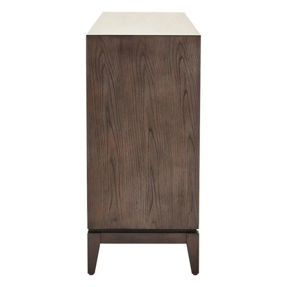 Dimaro Wooden Sideboard With 4 Doors In Antique Grey