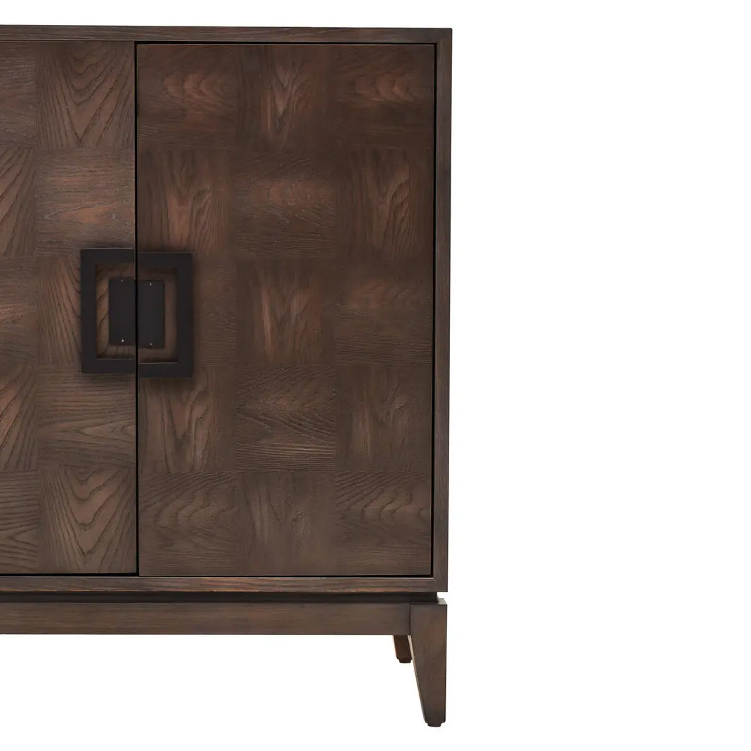 Dimaro Wooden Sideboard With 4 Doors In Antique Grey
