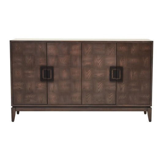 Dimaro Wooden Sideboard With 4 Doors In Antique Grey