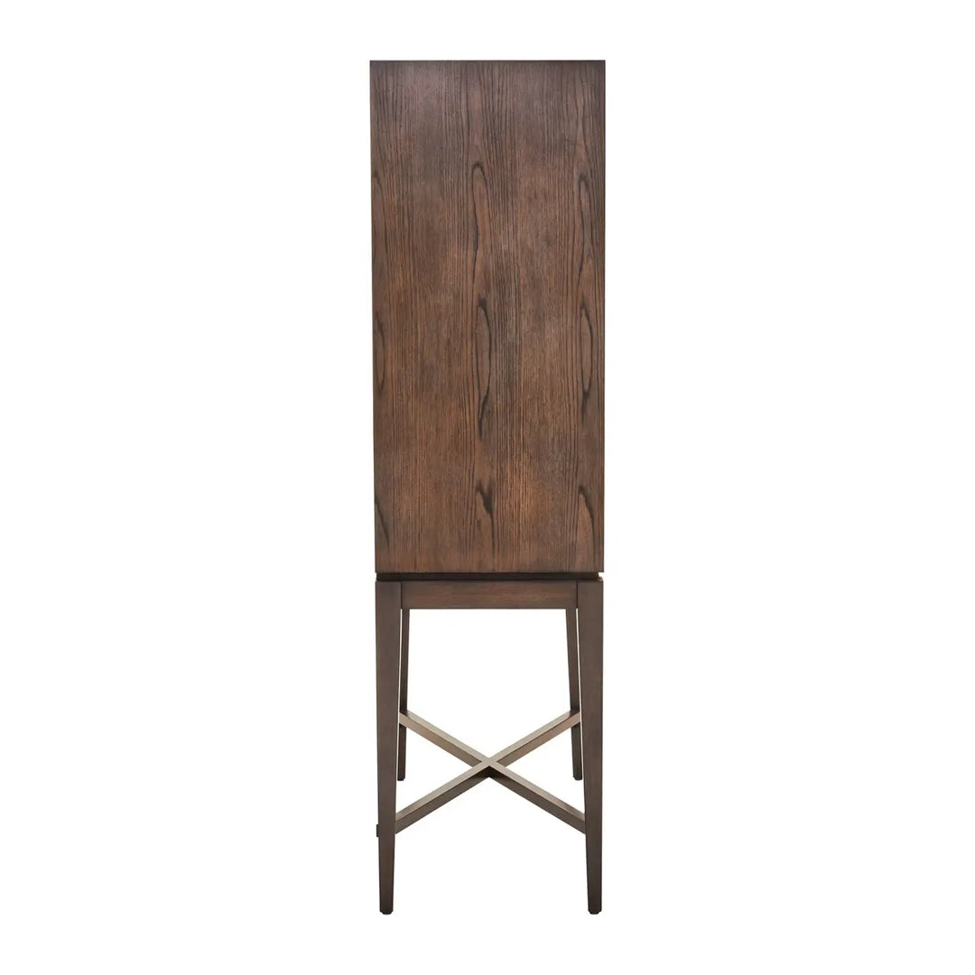 Dimaro Wooden Drinks Cabinet With 2 Doors In Antique Grey