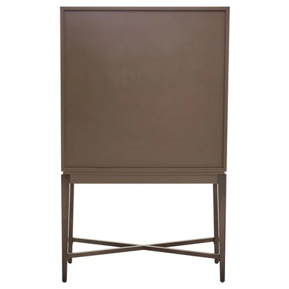Dimaro Wooden Drinks Cabinet With 2 Doors In Antique Grey