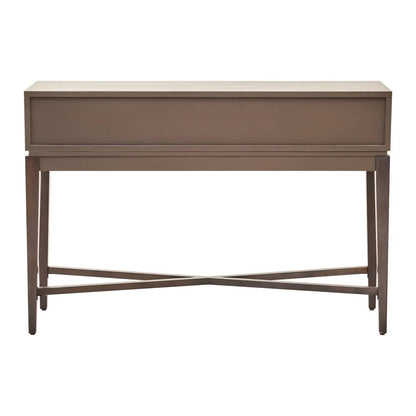 Dimaro Wooden Console Table With 2 Drawers In Antique Grey