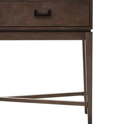 Dimaro Wooden Console Table With 2 Drawers In Antique Grey