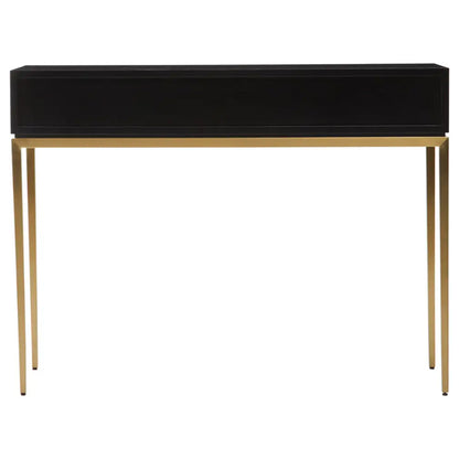 Deruta Wooden Console Table With 1 Drawer In Grey Shagreen